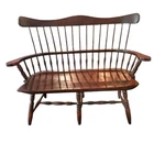 Windsor Style Wooden Bench Doll 17" Furniture Spindle Leg For American Girl. Fixed Price $59.95.