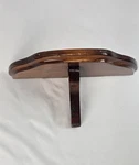Vintage Wooden Wall Shelf Plate Display Rack Stand Walnut Tone 10" Wide. Fixed Price $19.99.