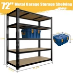 5-TIER Heavy Duty Metal Shelving Unit Garage Shelves Adjustable Utility Rack. Fixed Price $89.99.