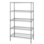 Quantum WR74-2460C-5 Nsf Shelf Chrome Wire Shelving Starter Kit 60" X 24".... Fixed Price $1008.07.