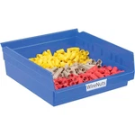 Akro-mils Plastic Shelf Bin 11-1/8"W X 11-5/8"D 4"H Blue Lot Of 12. Fixed Price $79.46.