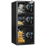 Safe, 8.0 Cuft Triple Door Box For Home With Drop Slot & Adjustable Shelf. Fixed Price $339.99.