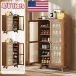 Wood Shoe Storage Rack Entryway Cabinet Organizer Closet Usa. Fixed Price $61.19.