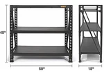 Dewalt 41658 DXST4500BLK 3SHELF Storage Rack W/laminatedeck WX18 DX48 Black. Fixed Price $262.59.