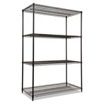 Alera Nsf Certified Industrial 4-SHELF Wire Shelving Kit 48WX24DX72H Black. Fixed Price $203.82.