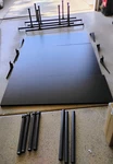 Econoco Pipeline Retail Display System Lot 4 Shelves, Faceouts, Brackets,. Fixed Price $288.00.