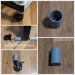 Home Depot Hdx 5-TIER Plastic Shelve Compatible Wheel 3/8 Caster Stem Adapter. Fixed Price $5.99.