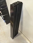 Lozier Gondola Shelving, Uprite End Trim Black 48IN Tall (14 Pieces). Fixed Price $120.00.