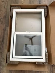 Tafco Window 32.25 In. X 20.25 White Left-hand Double-pane Glass Viny. Fixed Price $54.99.
