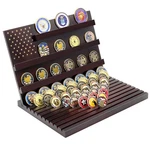 Challenge Coin Display Stand, Solid Wood Military Holder Rack, Holds Up .... Fixed Price $66.65.