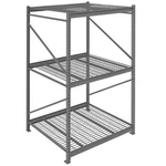 Tennsco Z- 12" 36" 84" Grey 5- Shelf Perforated Steel Shelving ZM7- 3612S- 5PD-. Fixed Price $1957.38.