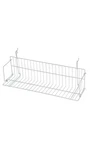Sswbasics 24" X 6" 6.5" White Media Grid Shelf For Slatwall & Wire. Fixed Price $35.66.