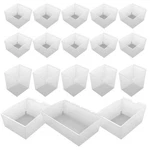 Proslat Slatwall Plastic Bins Storage Kit Lidless Heavy Duty Clear 18 Pieces. Fixed Price $171.44.