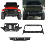 Steel Grill Front Rear Bumper Windshield Guard For Jeep Gladiator 2020-2025 Jt. Fixed Price $599.69.