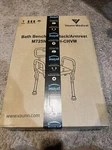 Nova Medical Products Shower & Bath Chair With Back Arms, White, In Box. Fixed Price $35.00.