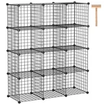 Wire Storage 12-CUBE Organizer Metal Grids Bins Shelving Modular. Fixed Price $63.06.