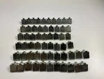 (59 Pcs) Used Knape & Vogt 256 Shelf Support Bracket 3/4" Long Clips. Fixed Price $25.16.