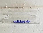 Vintage Acrylic Adidas Trefoil Store Slatwall Shelf Display Sign B. Fixed Price $19.99.