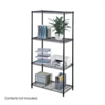 Safco 36"X18" Industrial Wire Shelving Black. Fixed Price $292.09.