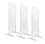 2' X 6' Gridwall Panel Tower With T-legs Floorstanding Display Kit, Sold Se. Fixed Price $208.66.