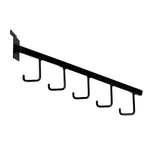 Sswbasics Black 5-J-HOOK Waterfall For Slatwall Pack Of 10- Metal. Fixed Price $59.09.