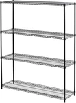 Ale 4-SHELF Wire Shelving Starter Kit, 60"X18"X72", Black Anthracite. Fixed Price $289.99.