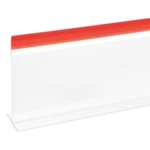 Meat Case Divider Shelf Clear With Red Trim Shape - 30"L X 5"H. Fixed Price $23.19.