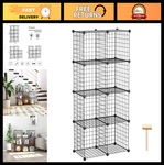 8-CUBE Wire Storage Organizer, Modular Metal Grid Shelving Unit For Home & Offic. Fixed Price $67.99.