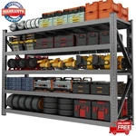 Heavy Duty Steel Shelving Unit 5-TIER Boltless Garage Storage Rack 8000 Lbs Max. Fixed Price $214.75.