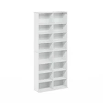 Furinno Media Storage Tower White Compact 16-SHELF Adjustable Dvd Cd Game Rack. Fixed Price $84.80.