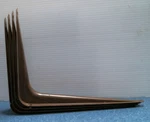 National 8" X 10" Shelf Bracket, Walnut, Lot Of 4 (N185-033) Fs. Fixed Price $20.00.