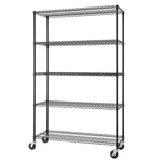 Trinity 5-TIER Outdoor Wire Shelving Rack, 48IN. X 18IN. 72IN., Model#. Fixed Price $149.99.