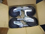 Quantum Swivel Conductive 5" X 1/4" Casters 2 W/ Brakes No WR-00CO. Fixed Price $69.99.