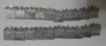Lot Of 20 Knape-vogt #237 Steel Pilaster Shelf Support Clips. Fixed Price $17.00.
