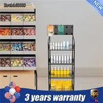 4 Tiers Retail Shop Display Rack Market Shelf Fruit Vegetable Snack Basket Black. Fixed Price $92.96.