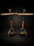 Vintage 1940'S-1950'S "tru-lite" Brand Metal Headlight Adjustment Sight Guages. Fixed Price $69.00.