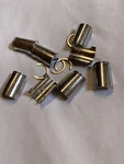 Pack Of 4 Nexel Aluminum Baker Rack Shelf Tube Clips With Retaining Rings. Fixed Price $17.00.