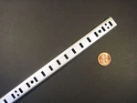 Kv #255AL-72" Pilaster Strip, Aluminum, Satin Finish, Length, 5/8" Width. Fixed Price $14.95.