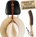 Cowboy Hat Rack For Pickup Truck Car Genuine Buffalo Leather Strap . Fixed Price $21.46.