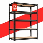 5-TIER Heavy Duty Metal Shelving Storage Adjustable Garage Shelves Utility Rack. Fixed Price $36.99.