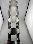Ikea Vurm Stainless Steel Wall Mounted Wine Rack 4 Bottle Model 300.557.60. Fixed Price $25.00.