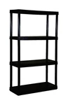 Maxit Resin Black Adjustable Shelving Unit 400 Lbs. Capacity 54-1/2 32 W. Fixed Price $68.26.