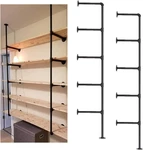Industrial Wall Mount Iron Pipe Shelf Shelves Shelving Bracket Black Vintage Ret. Fixed Price $69.81.