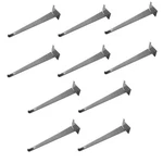 12" Slatwall Shelf Bracket, Chrome, Hanger Display Panel 20 Pc Set. Fixed Price $94.50.