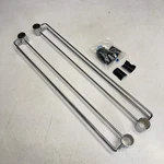 Quantum Storage Systems (1 Set) Wire Shelving Slide Bin 24" Silver WR-S24W. Fixed Price $33.60.
