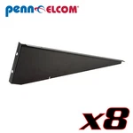 8 Pack Pennelcom R1195K Rack Mount Shelf Support Black Powder Coated Steel. Fixed Price $148.08.