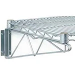Nexel Silver Epoxy Fixed Single Shelf Wall Mount Bracket 14""D Industrial. Fixed Price $42.46.