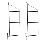 2PK 3 Tier Shipping Container Shelving Bracket 24"X60" Black Powder Coated Steel. Fixed Price $159.99.