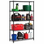 Honey-can-do 5-TIER Heavy-duty Adjustable Shelves, 250 Lbs Per Shelf, Black. Fixed Price $89.48.