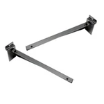 11'' Chrome Slatwall Wood Shelf Bracket Hanger Left Right Set Retail Display. Fixed Price $33.99.